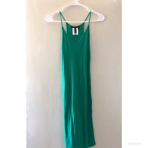 Green midi dress
